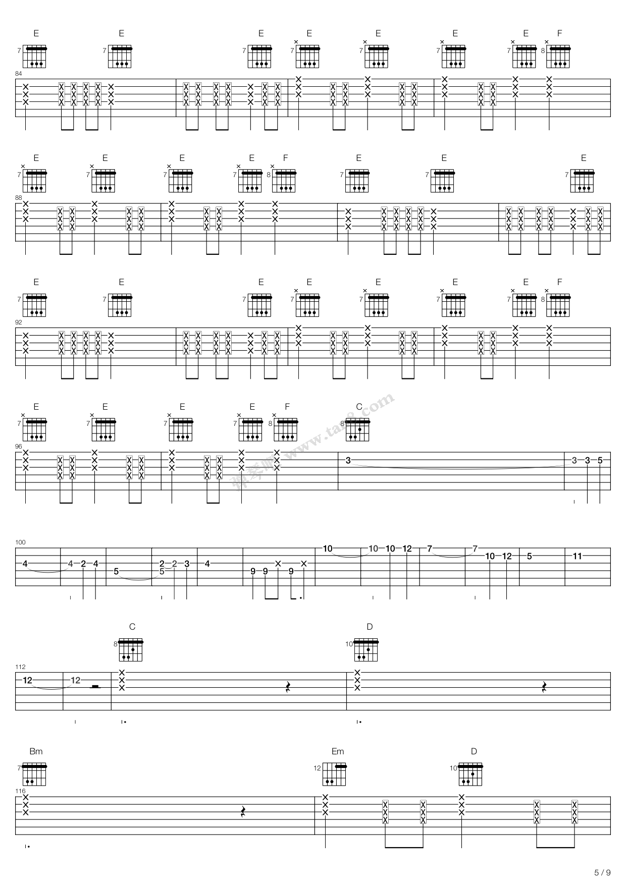 《轻音少女(K-ON) - Don't say lazy》吉他谱-C大调音乐网