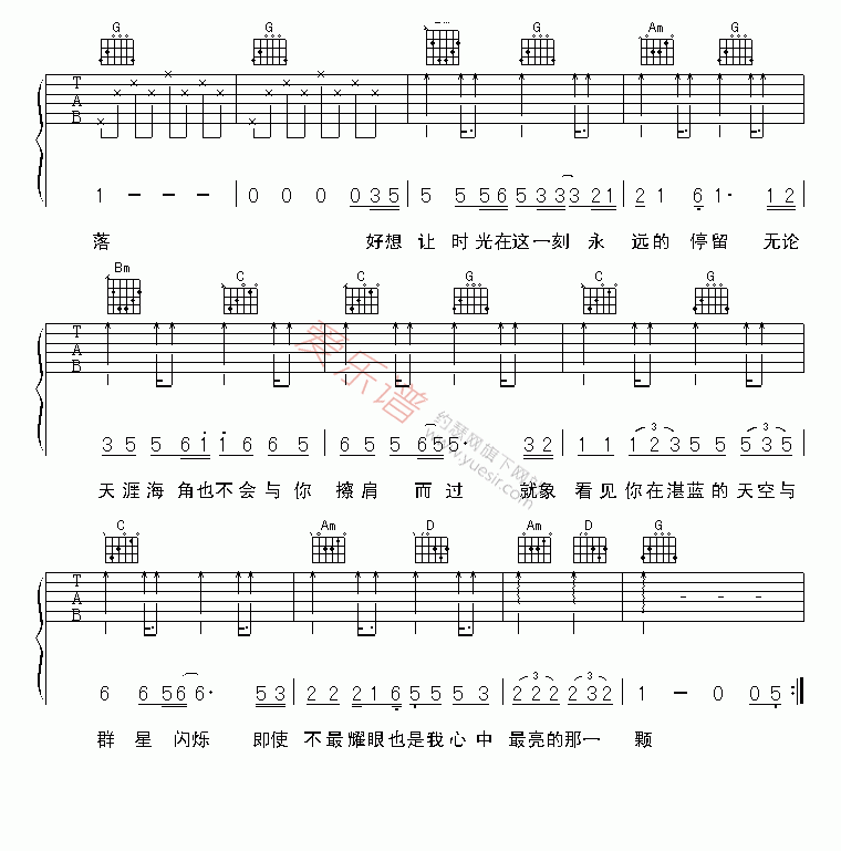 《小鸣《生命的希望不再失落》》吉他谱-C大调音乐网