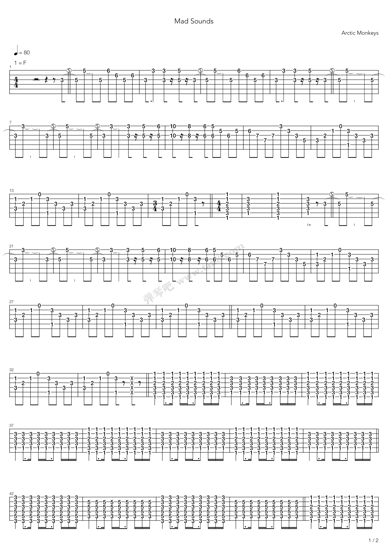《Mad Sounds》吉他谱-C大调音乐网