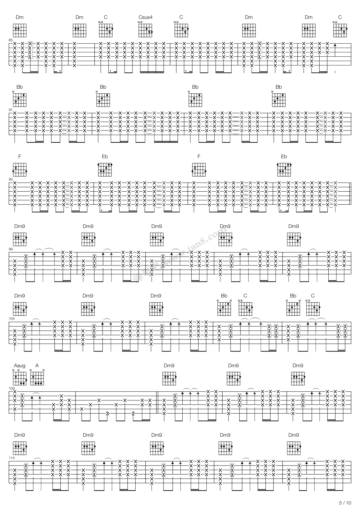 《Dogs》吉他谱-C大调音乐网