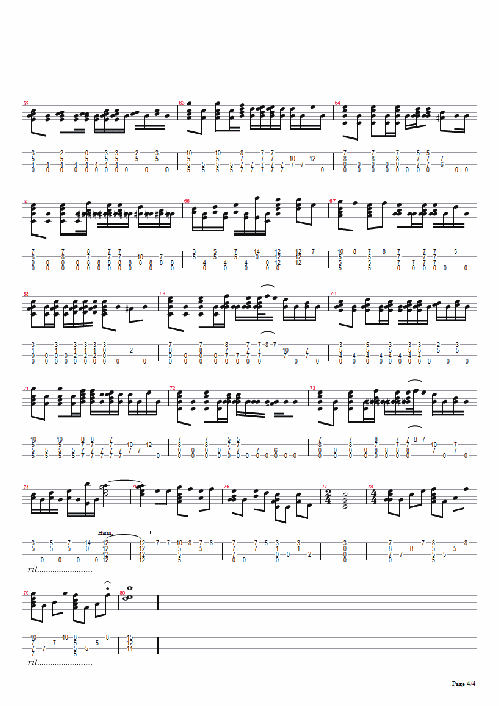 《彩虹》周杰伦 ukulele尤克里里谱 指弹-C大调音乐网