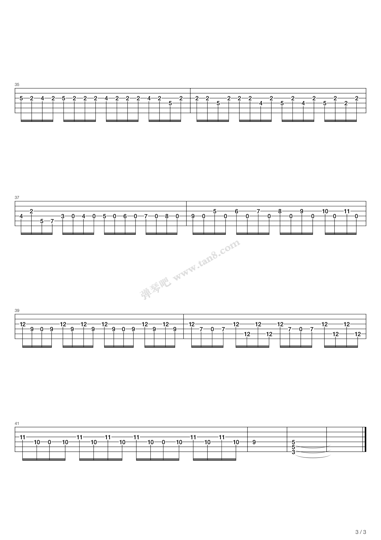 《Prelude Bwv 1007》吉他谱-C大调音乐网