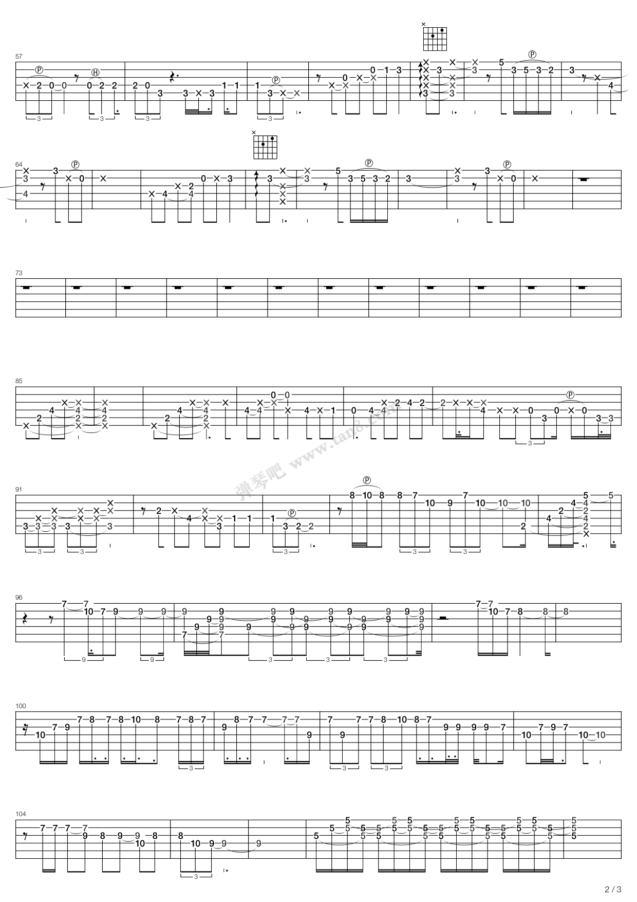 《Love And Liberté》吉他谱-C大调音乐网