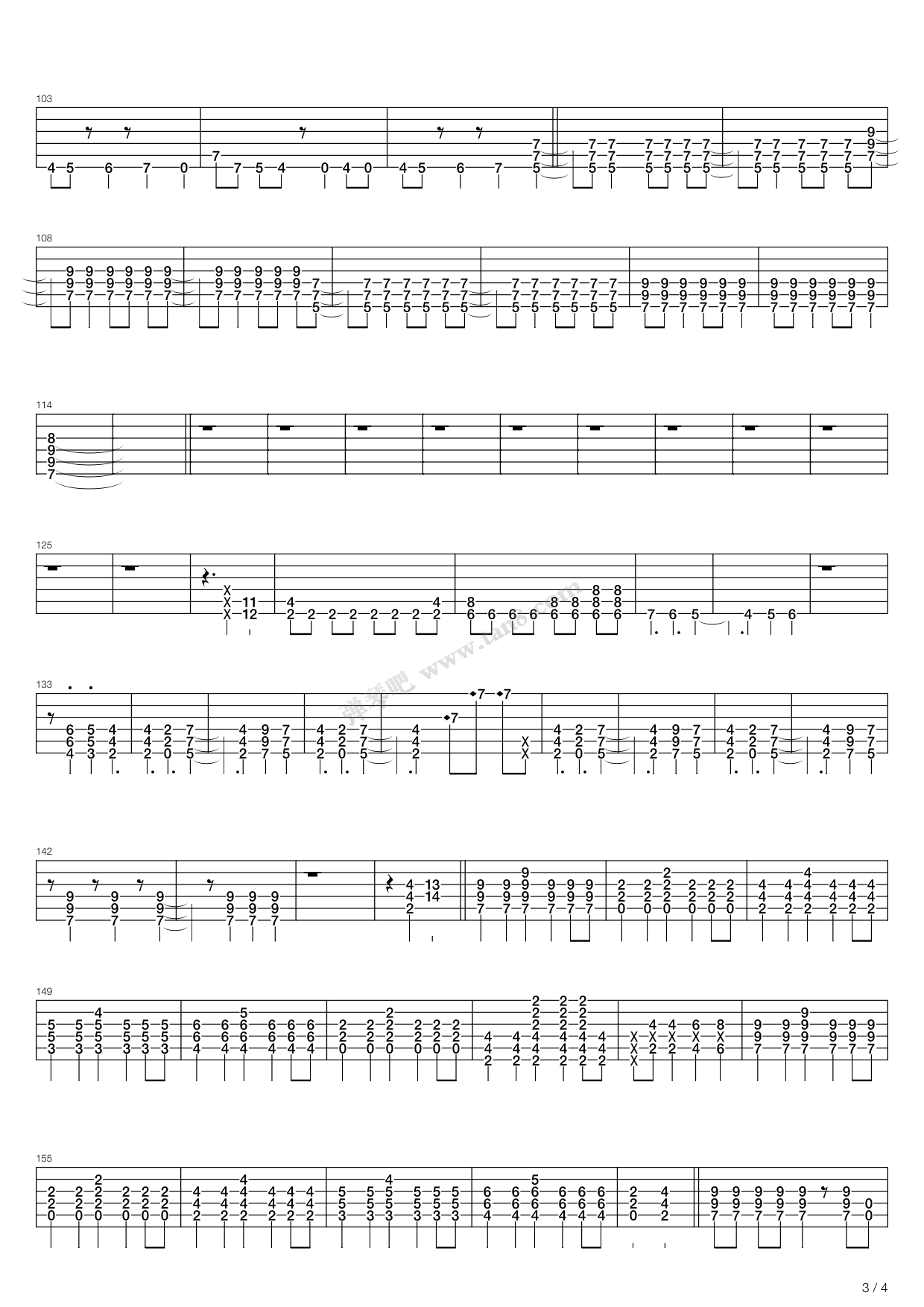 《轻音少女(K-ON) - 轻飘飘的时间(全乐器版) ...》吉他谱-C大调音乐网