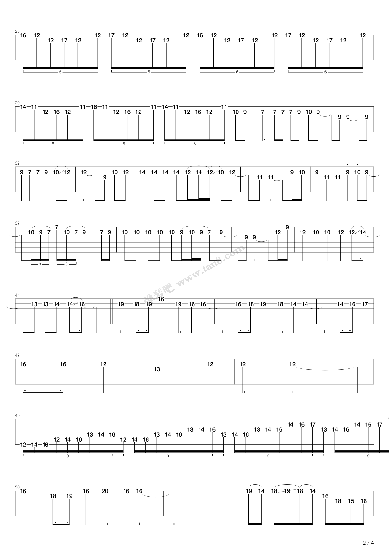 《Ressurreicao》吉他谱-C大调音乐网