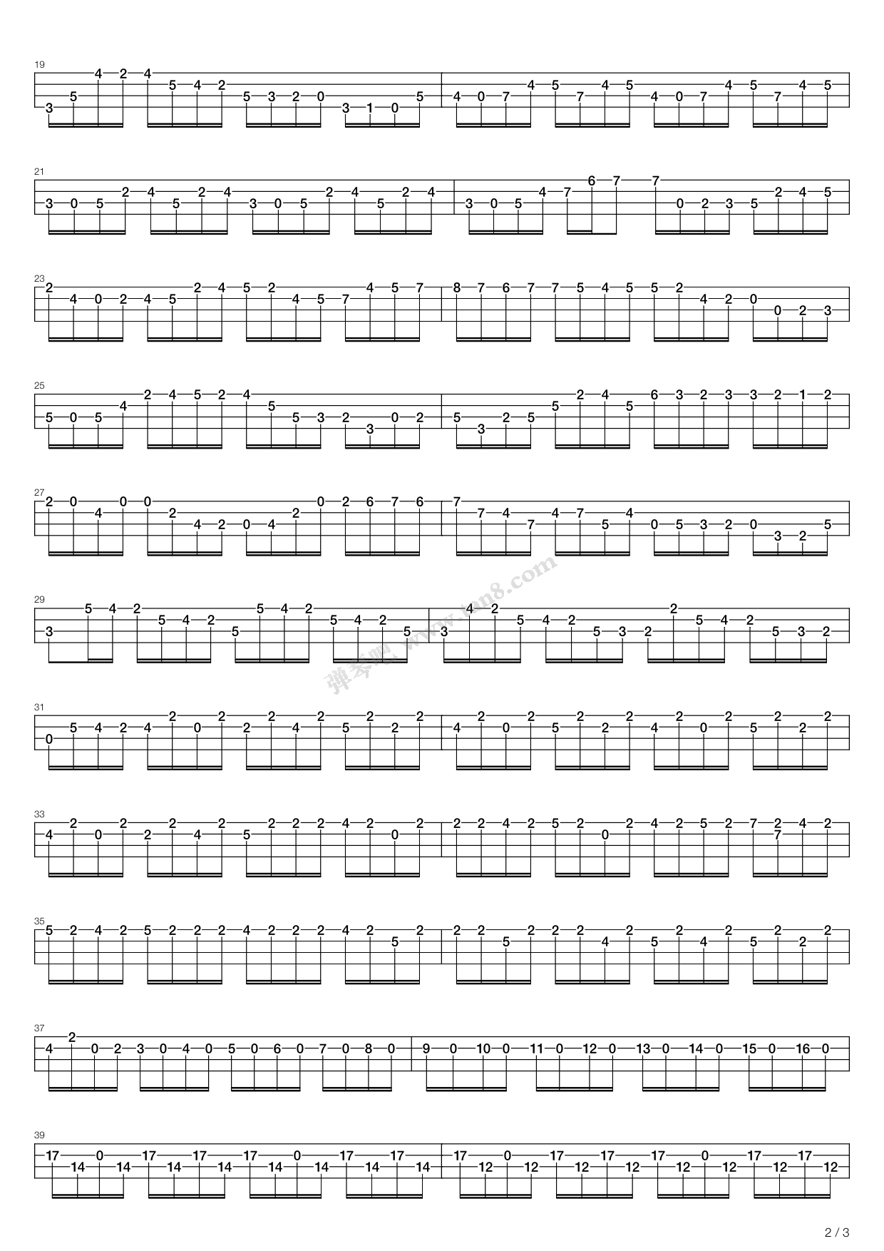 《Cello Suite No 1 In G Major Bwv 1007》吉他谱-C大调音乐网