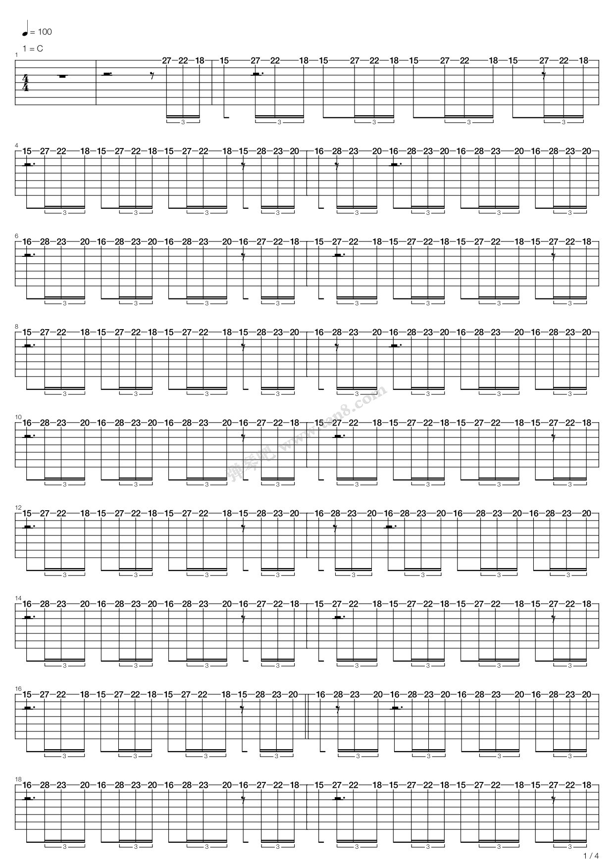 《Empire Ants》吉他谱-C大调音乐网