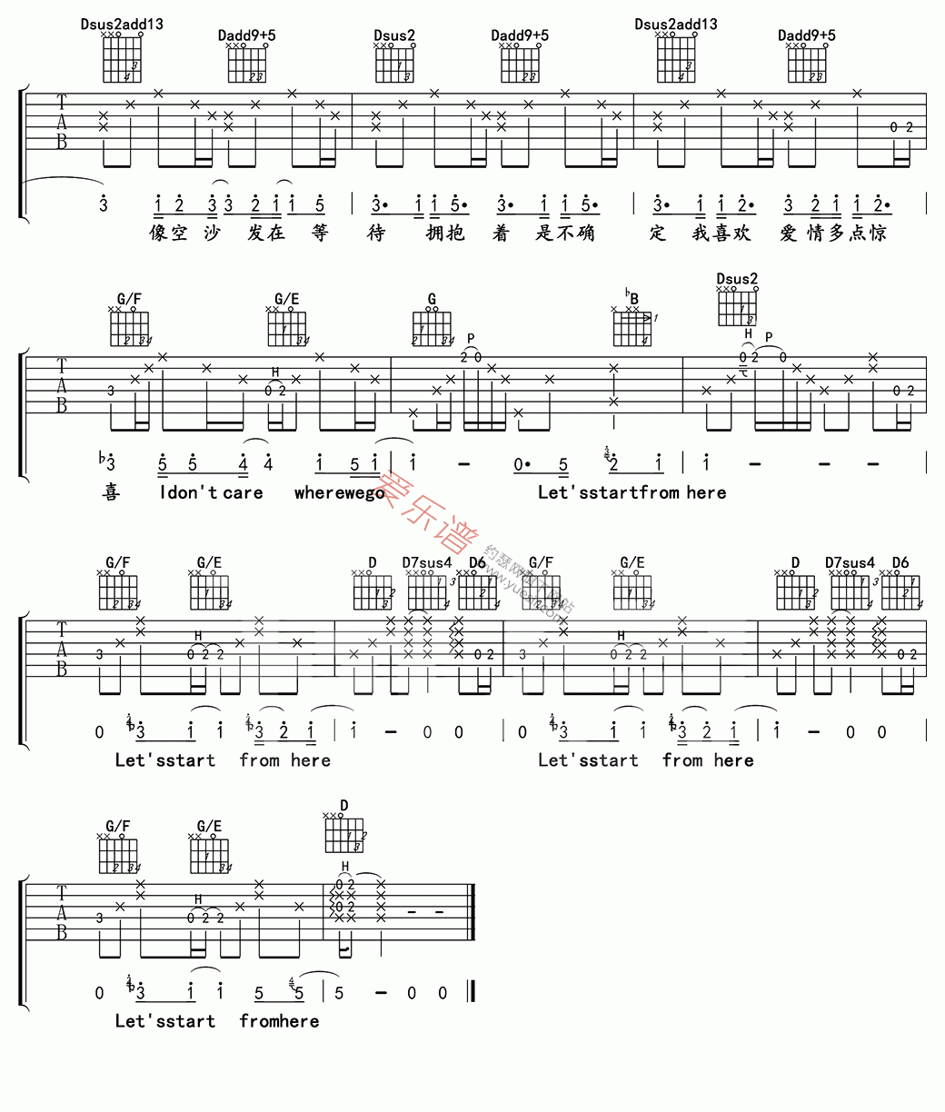 《王若琳《迷宫(高清版)》》吉他谱-C大调音乐网