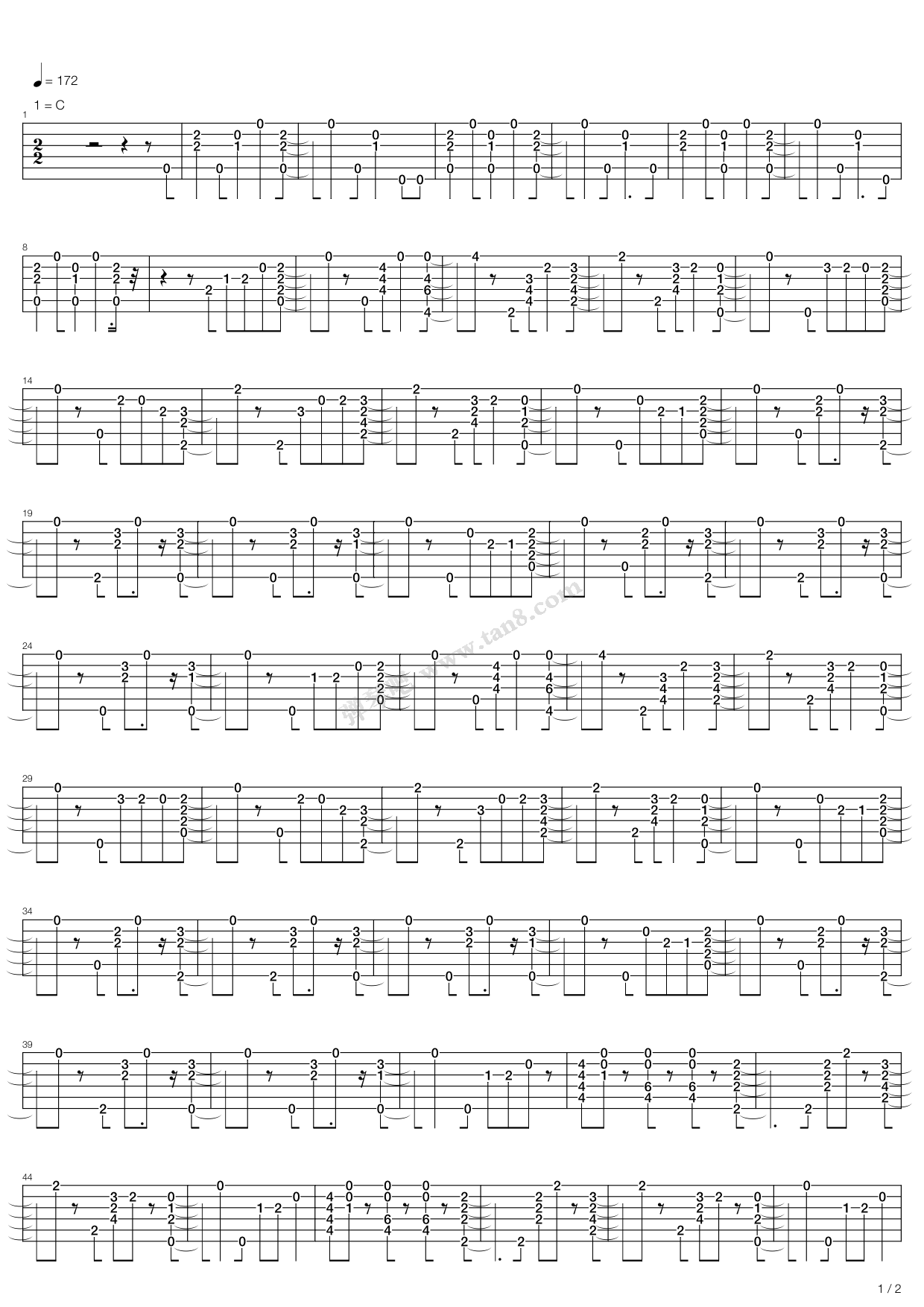 《Clapton, Eric - Signe》吉他谱-C大调音乐网