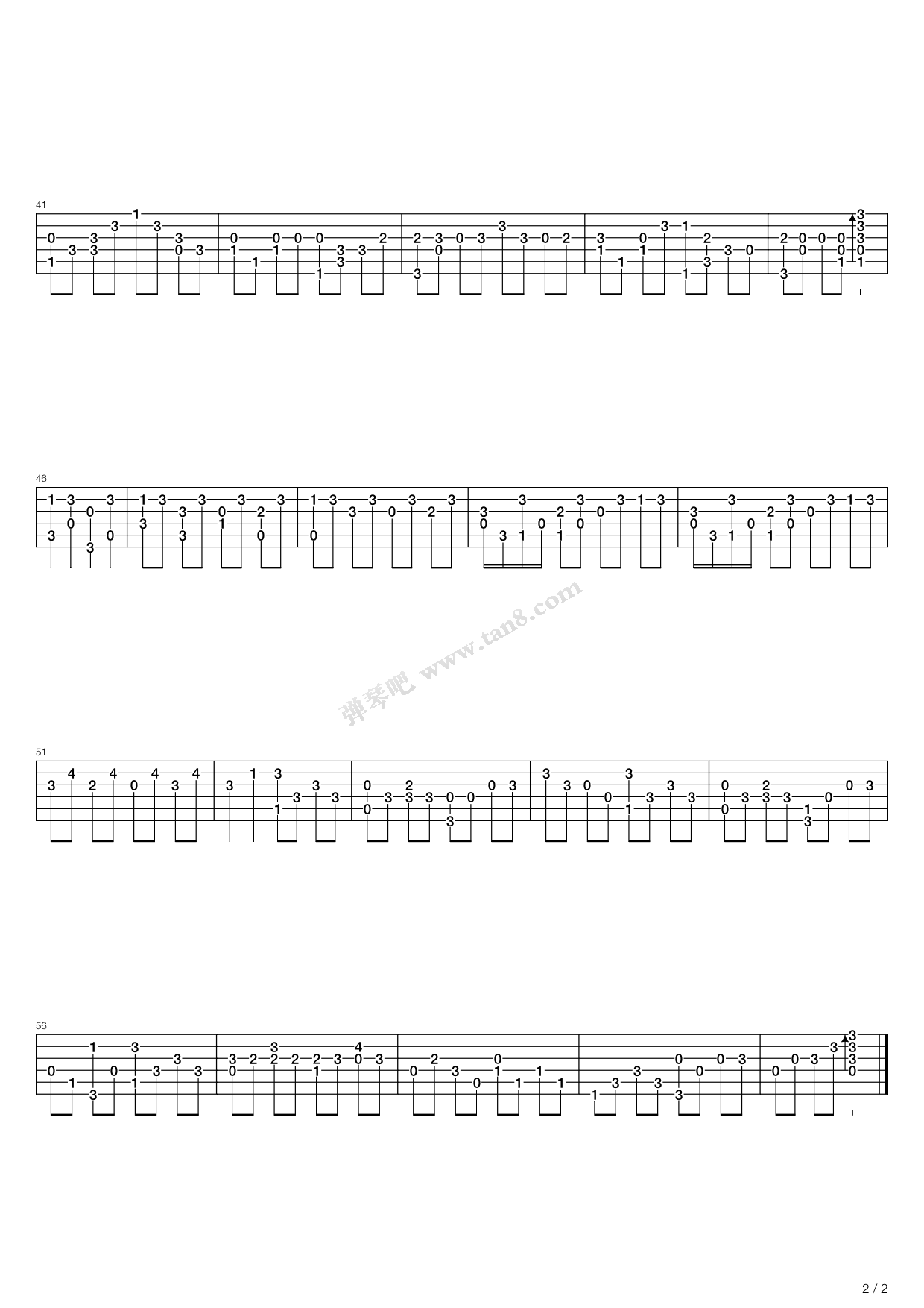 《海角七号 - 插曲 1945那年》吉他谱-C大调音乐网