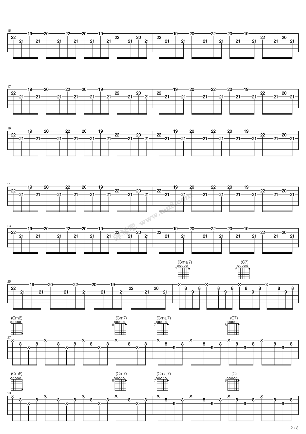 《The Gallery》吉他谱-C大调音乐网