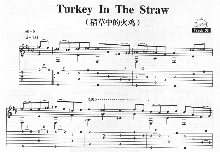 《Turkey In The Straw－稻草中的火鸡》吉他谱-C大调音乐网