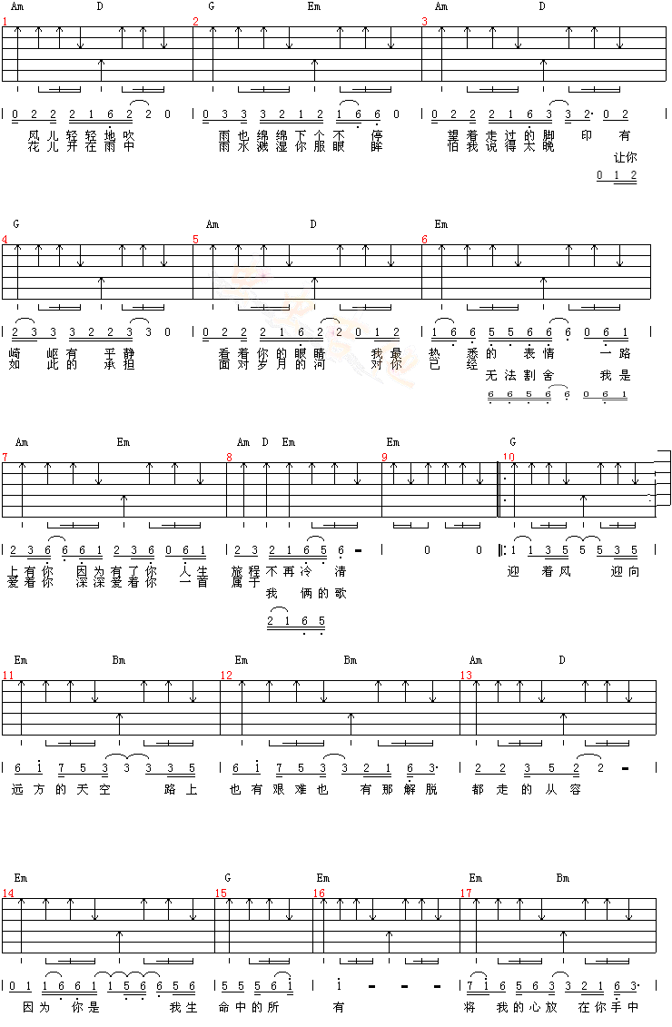 与你到永久-C大调音乐网