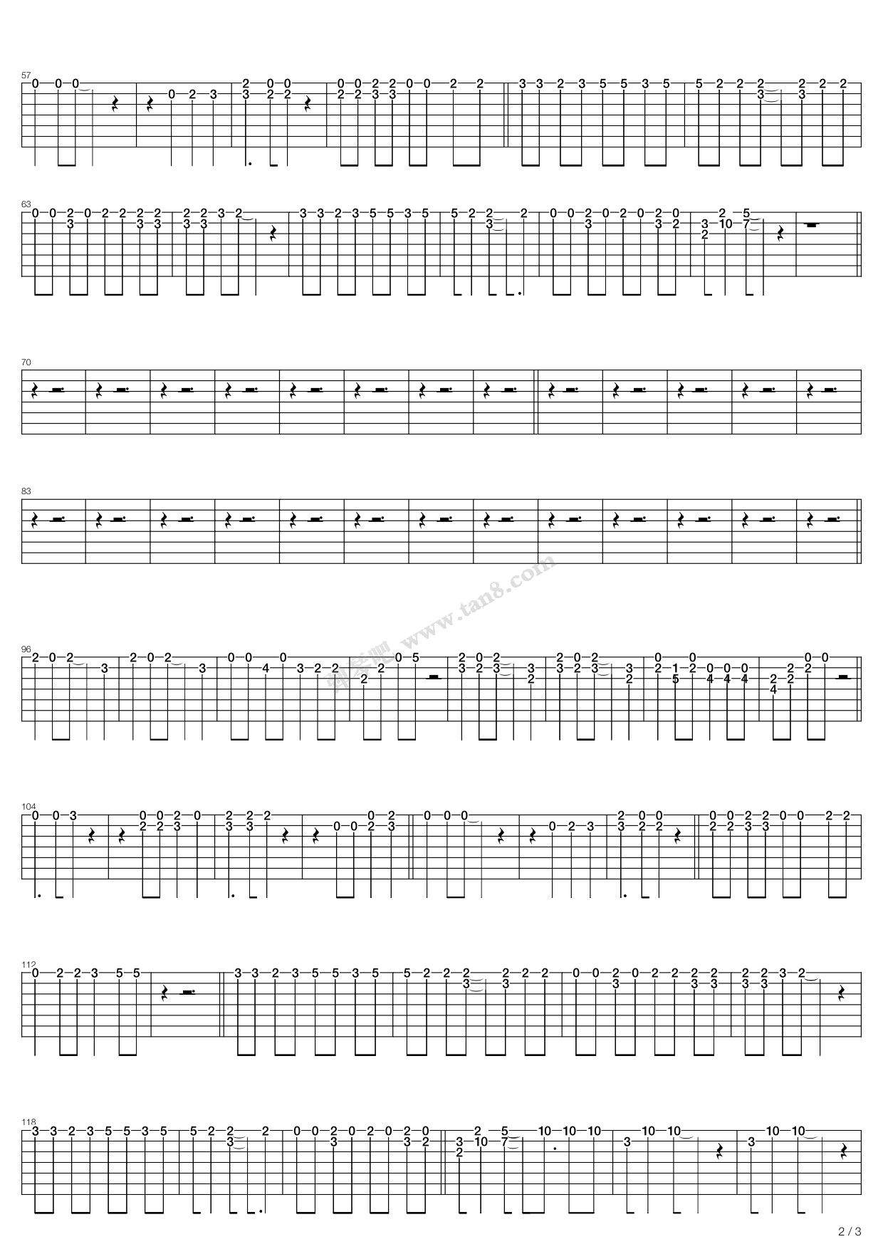 《轻音少女(K-ON) - ごはんはおかず(米饭是菜) ...》吉他谱-C大调音乐网