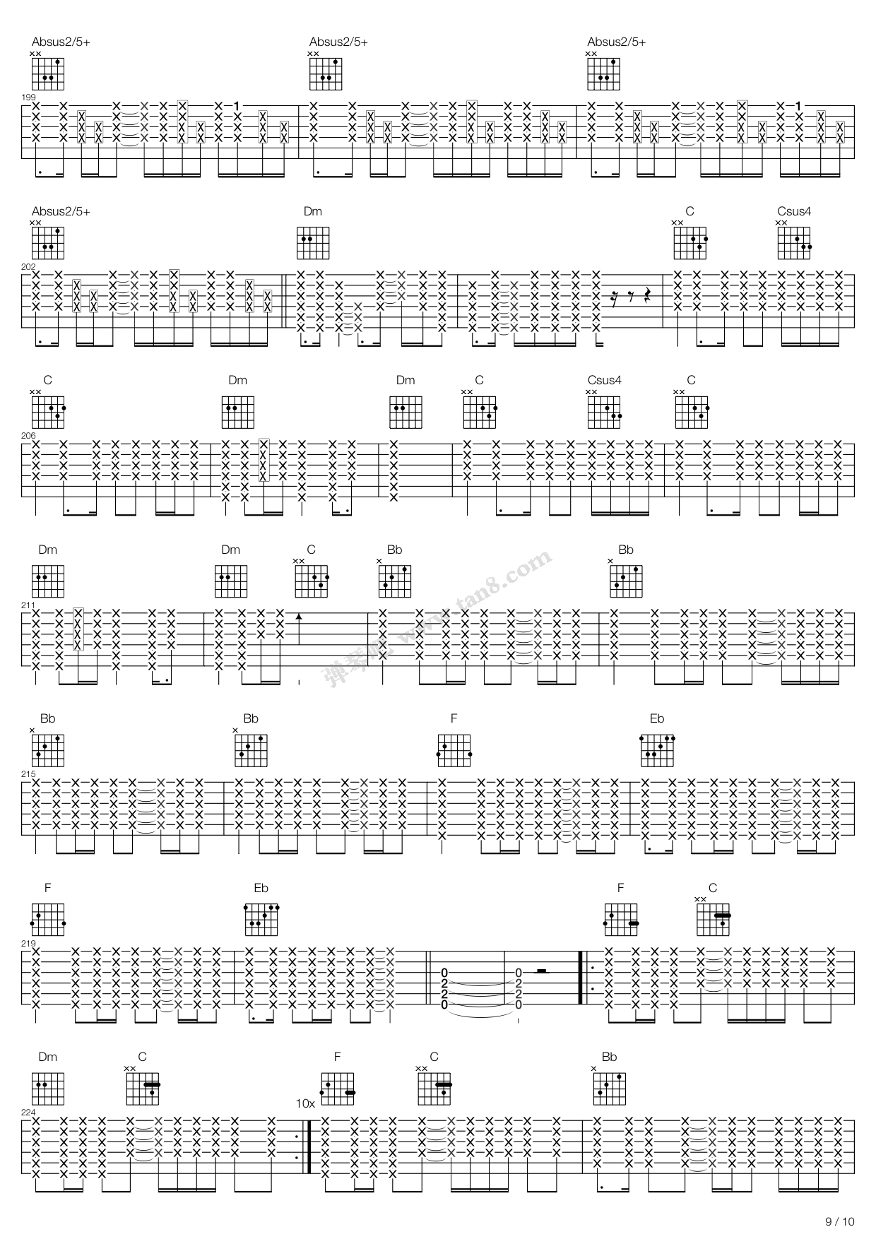 《Dogs》吉他谱-C大调音乐网