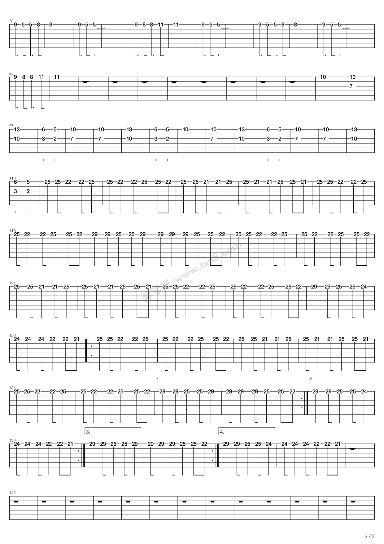 《From The Cradle To Enslave》吉他谱-C大调音乐网