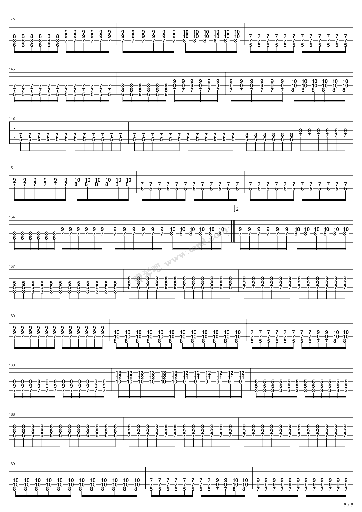 《Nr Sjelen Hentes Til Helvete》吉他谱-C大调音乐网