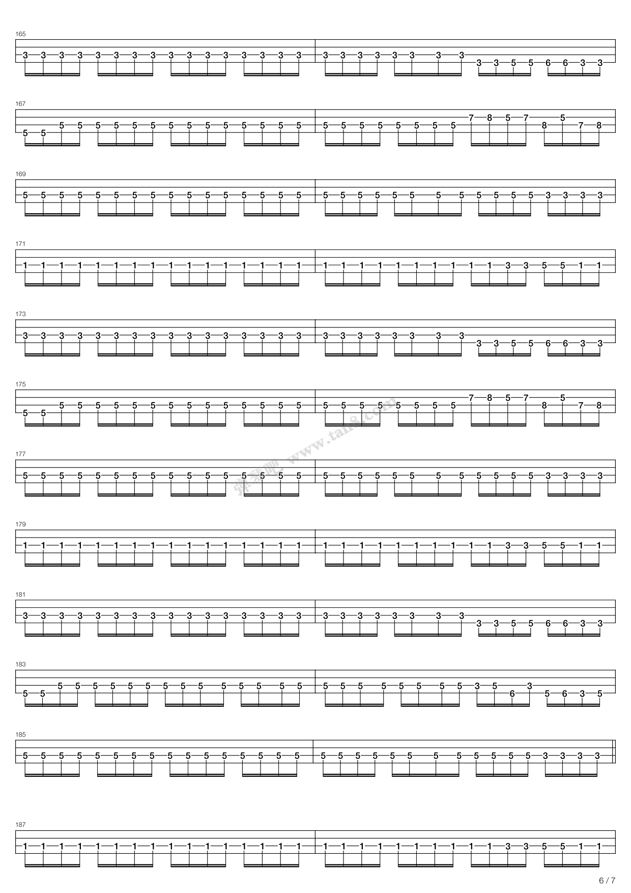 《Black Diamond》吉他谱-C大调音乐网