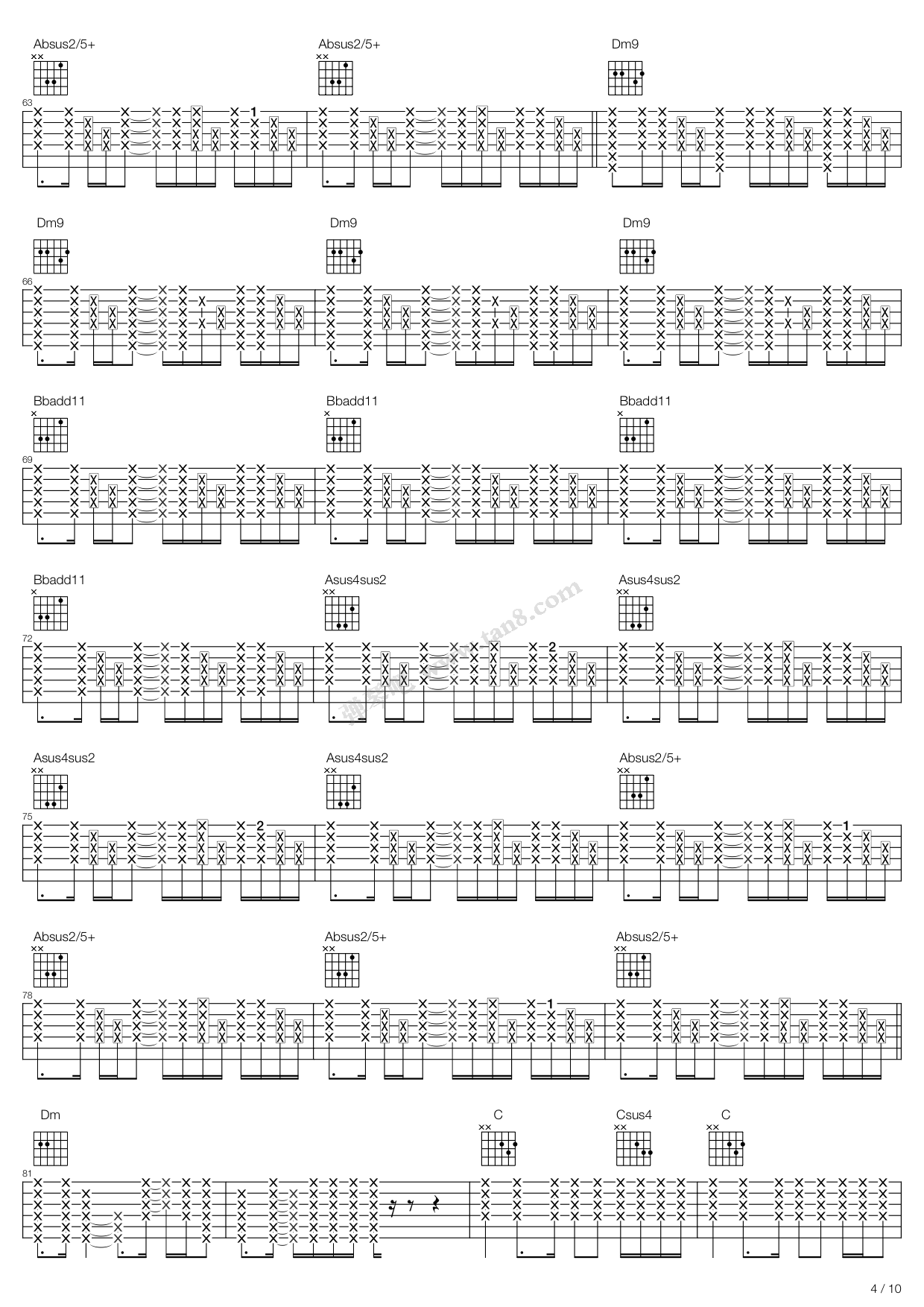 《Dogs》吉他谱-C大调音乐网