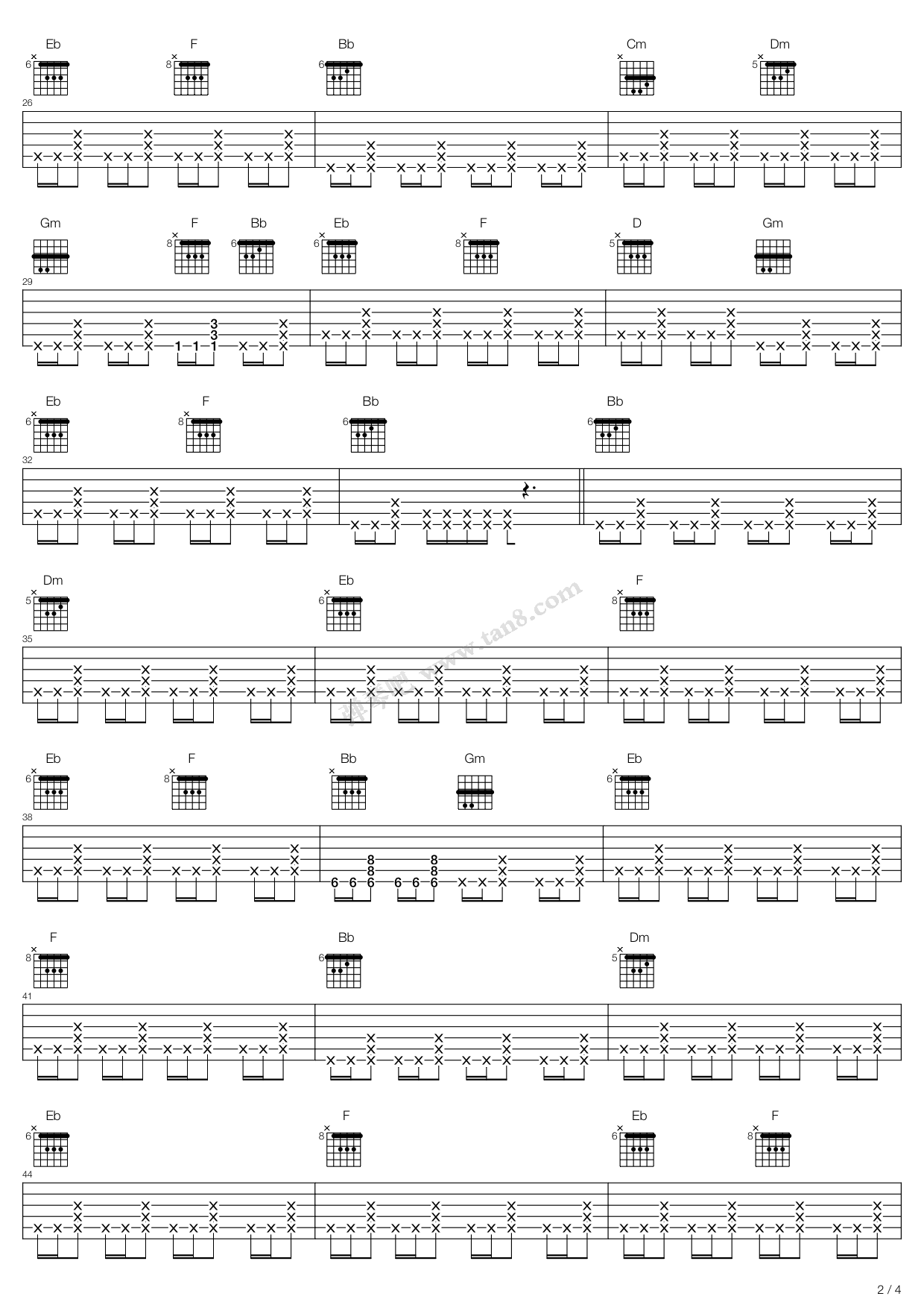 《家に帰ると妻が必ず死んだふりをしています(每天回家都 ...》吉他谱-C大调音乐网