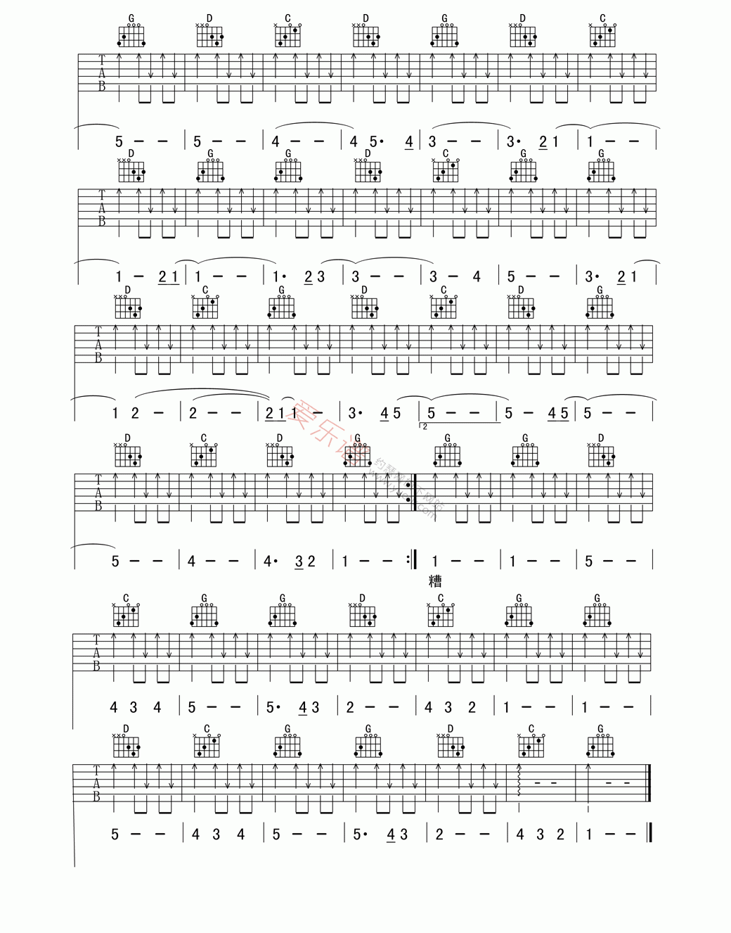 《万晓利《这一切没有想象的那么糟》》吉他谱-C大调音乐网