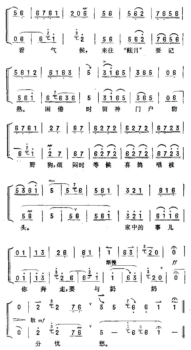 《浑身是胆雄纠纠-李玉和唱腔(京剧简谱_琴谱)》吉他谱-C大调音乐网