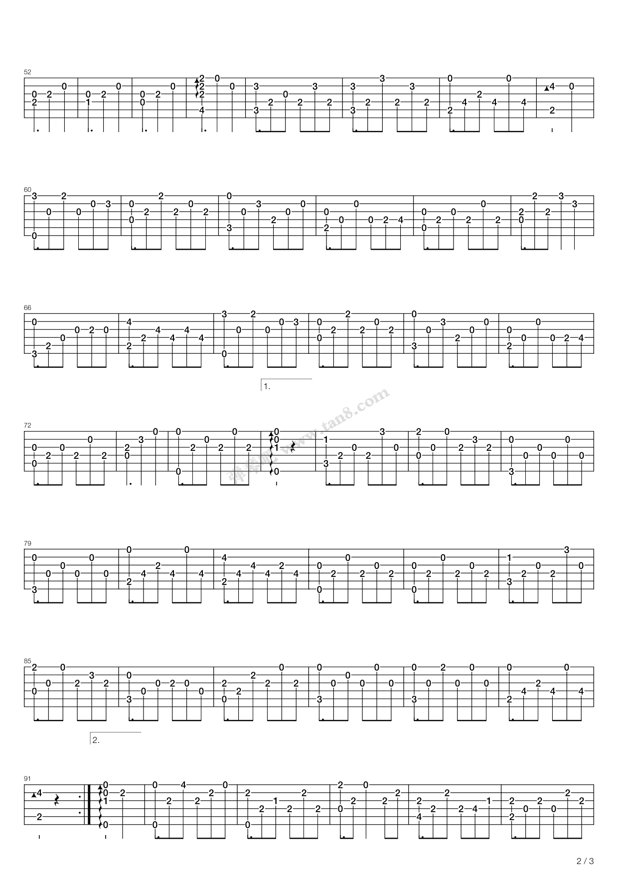 《悲しみの向こうへ (向着悲伤的彼岸)》吉他谱-C大调音乐网