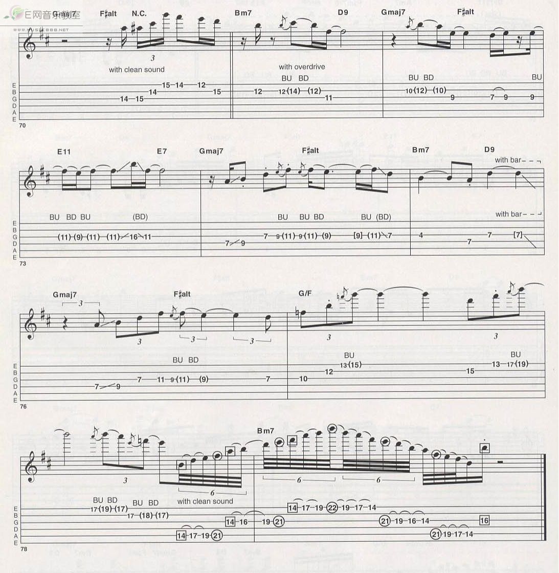 《Wonderful Slippery Thing-Guthrie Govan(吉他谱)》吉他谱-C大调音乐网