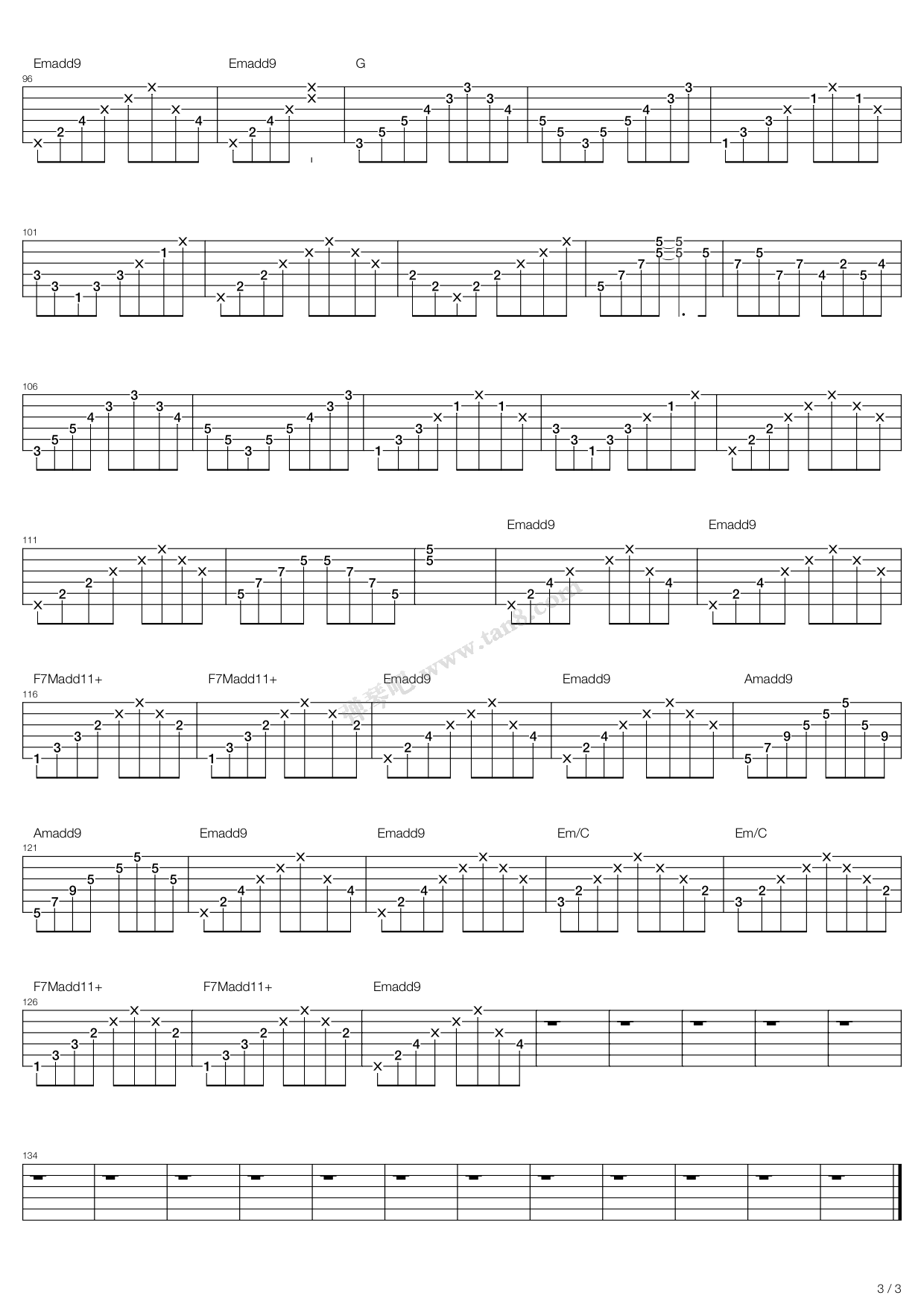 《For The Love Of God》吉他谱-C大调音乐网