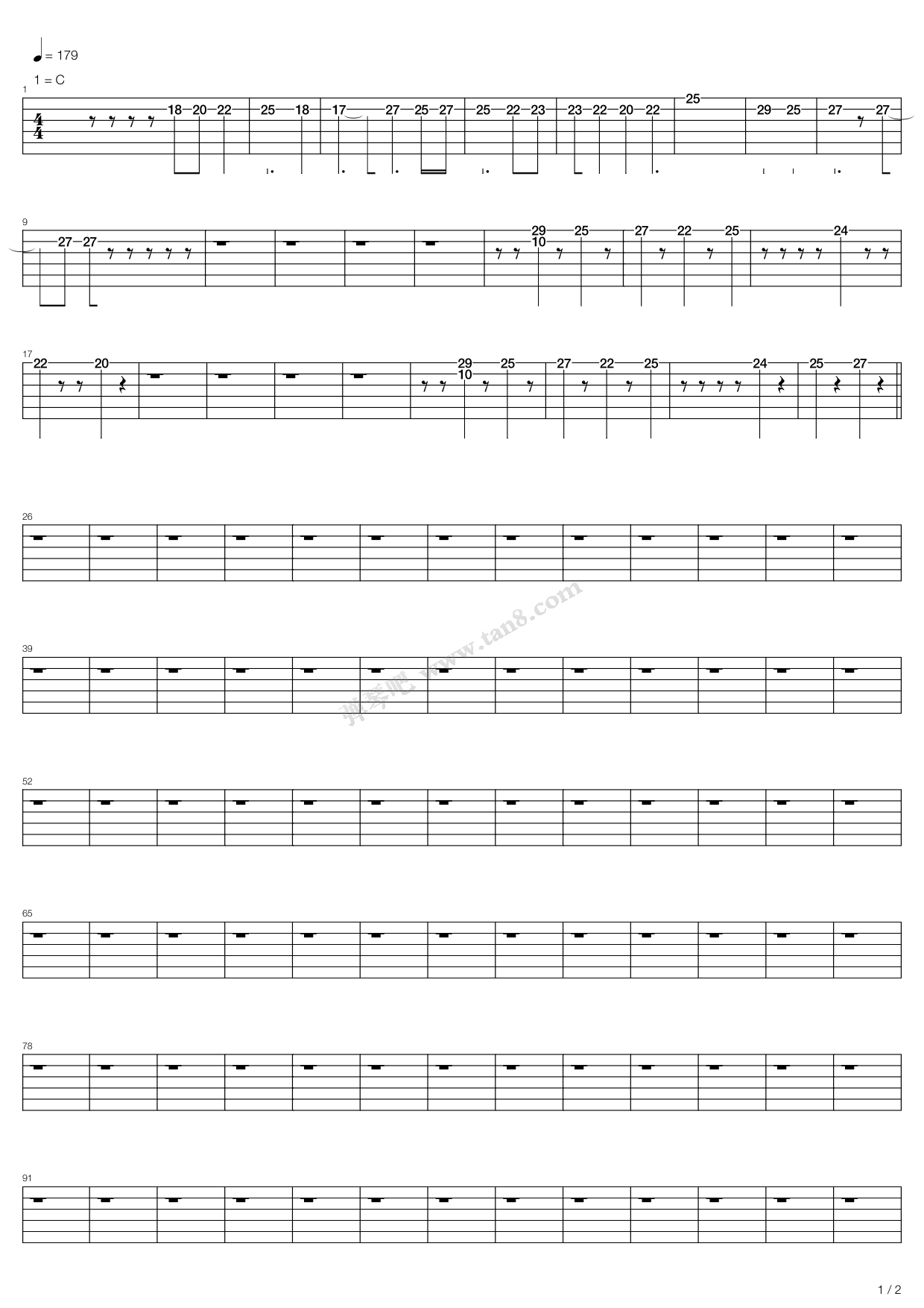 《刀剑神域 OP - Crossing Field》吉他谱-C大调音乐网