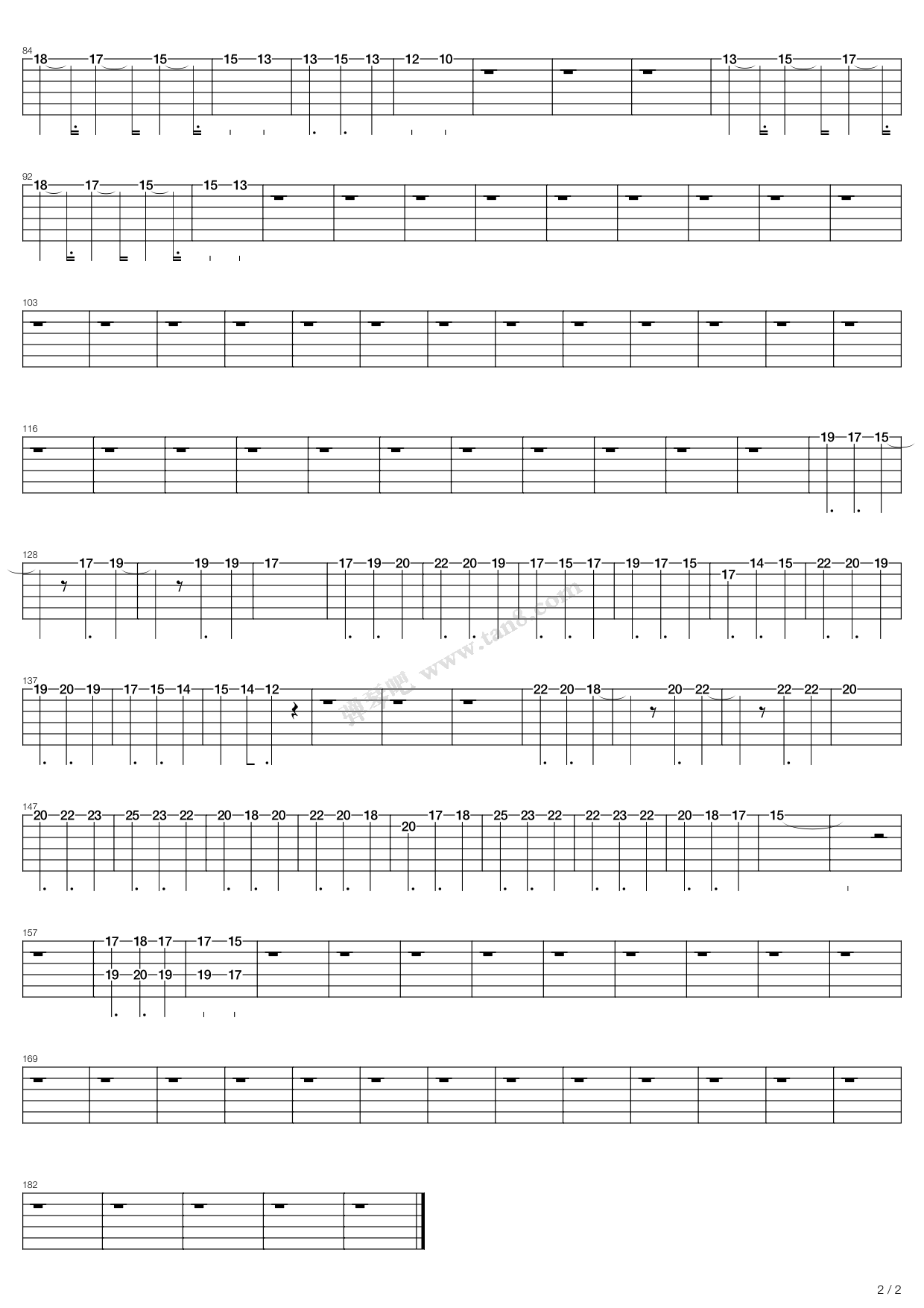 《Sos》吉他谱-C大调音乐网