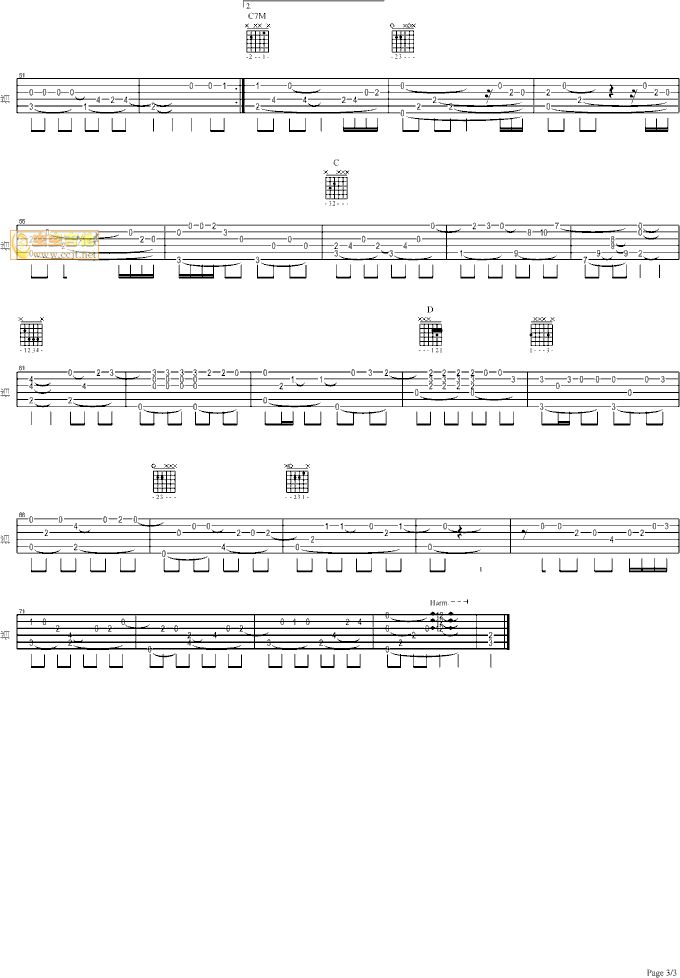 《命运》吉他谱-C大调音乐网