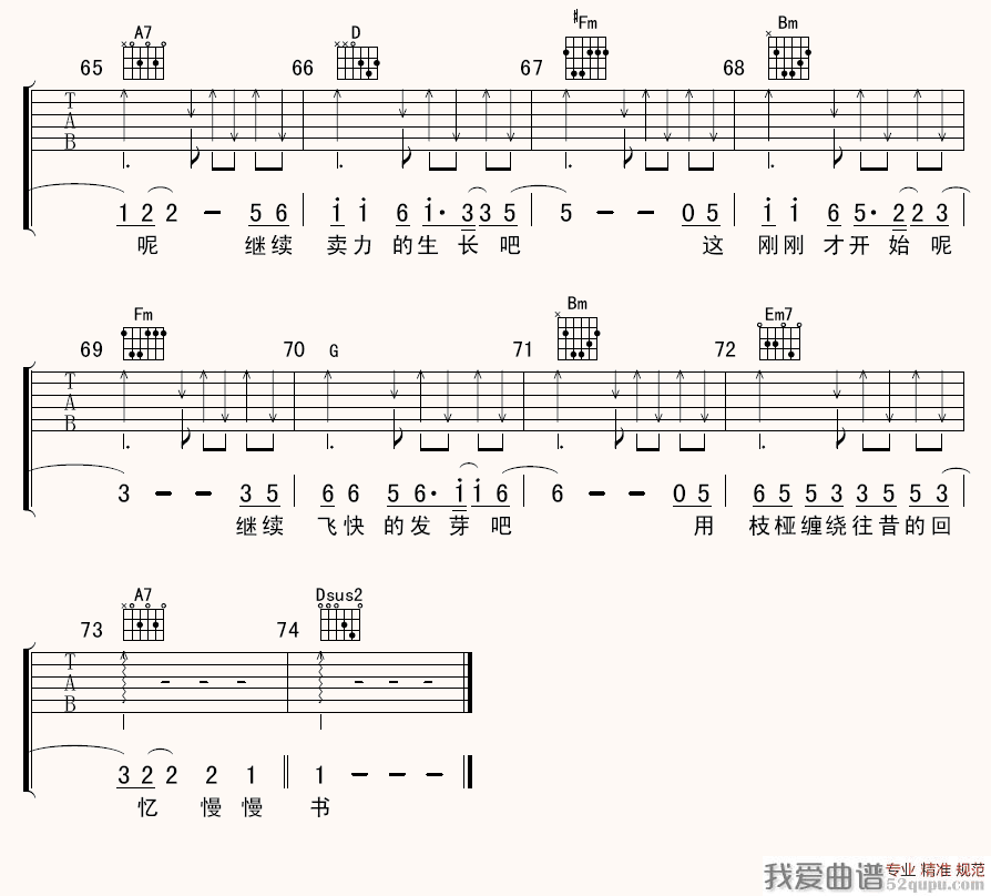 《藤》吉他谱-C大调音乐网