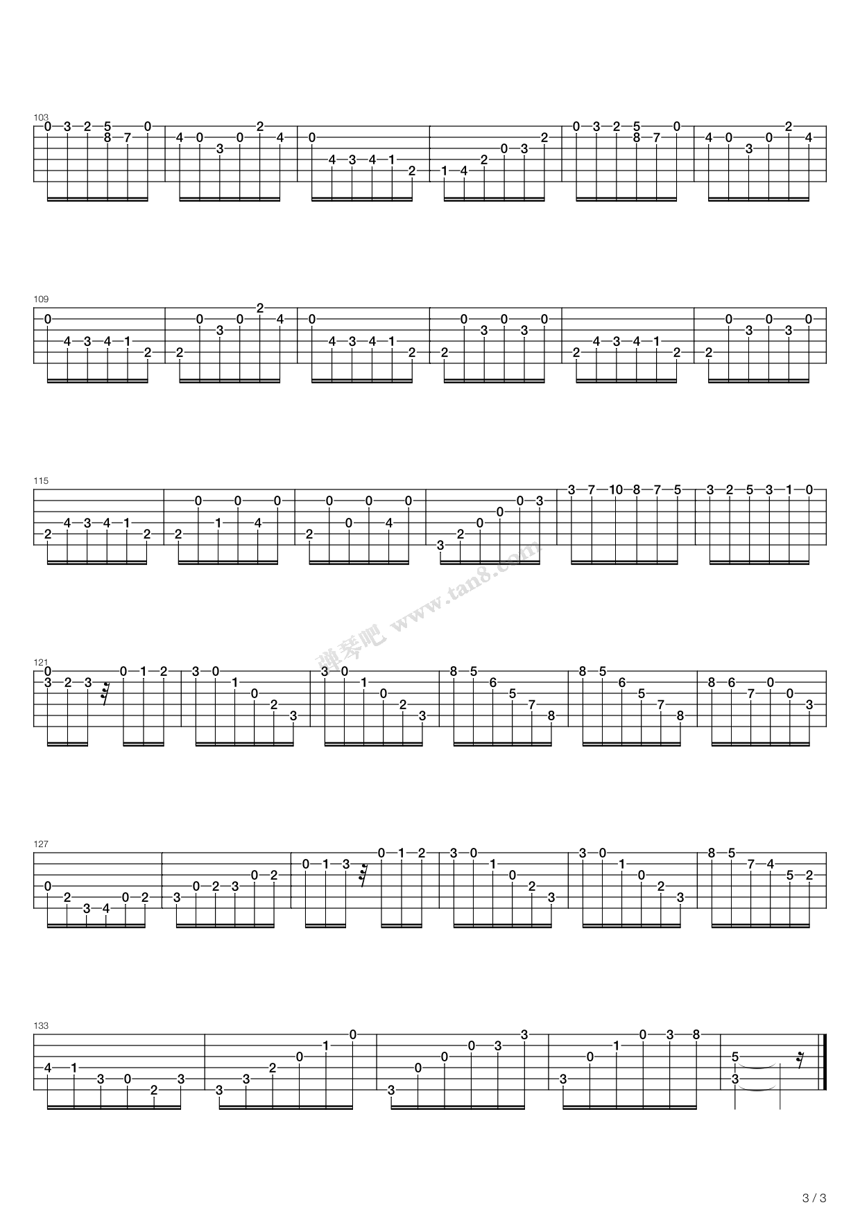 《卡尔卡西练习曲 - 22》吉他谱-C大调音乐网