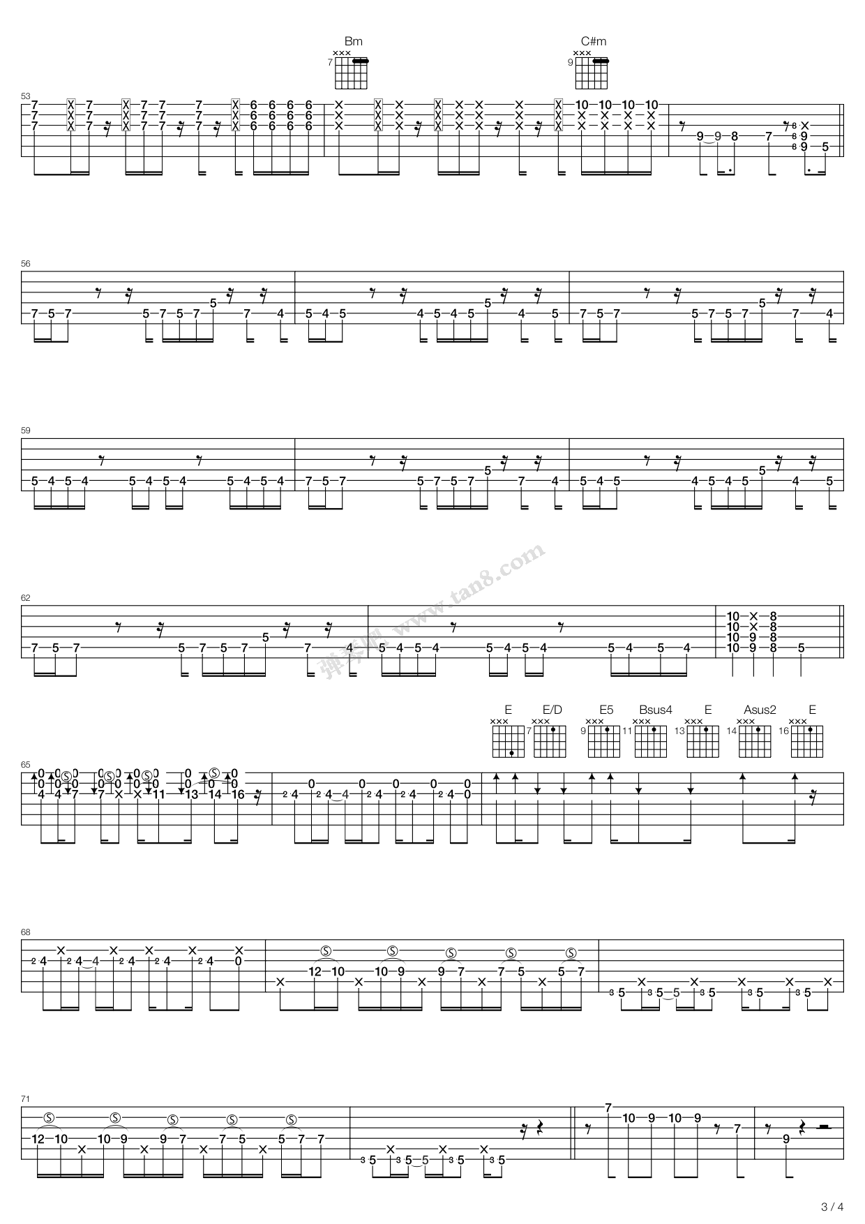 《Mellowship Slinky In B Major》吉他谱-C大调音乐网