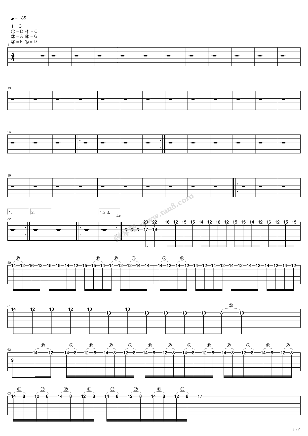 《This Is Heavy Metal》吉他谱-C大调音乐网