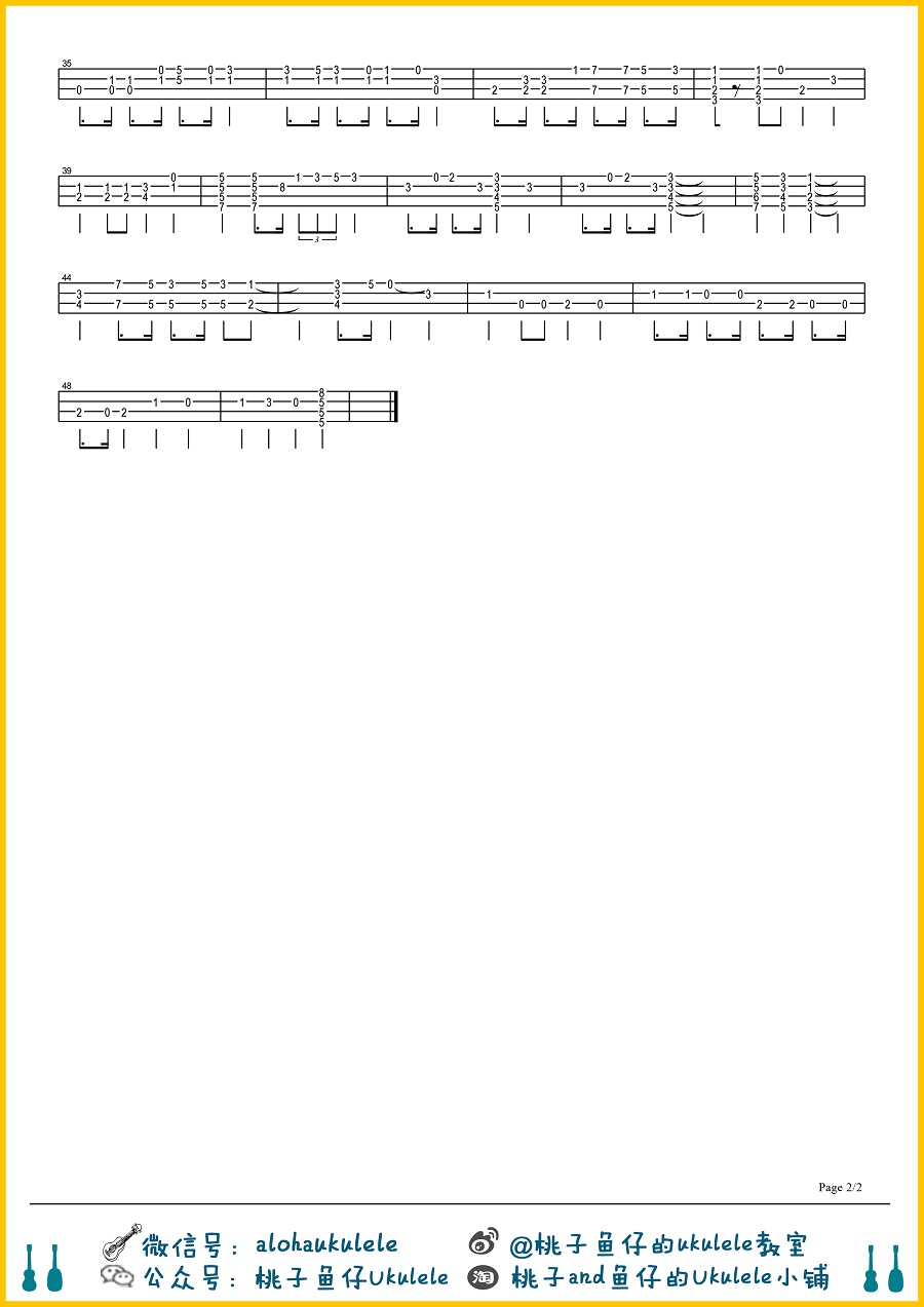 《哆啦A梦》简单版&复杂版 指弹谱-C大调音乐网