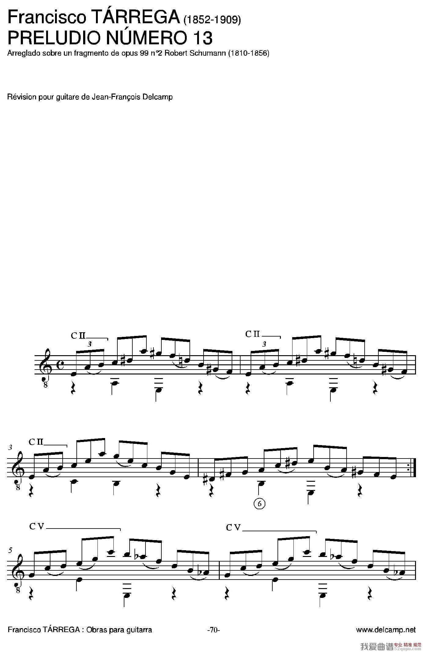《《塔雷加作品全集》第5部分（古典吉他）》吉他谱-C大调音乐网