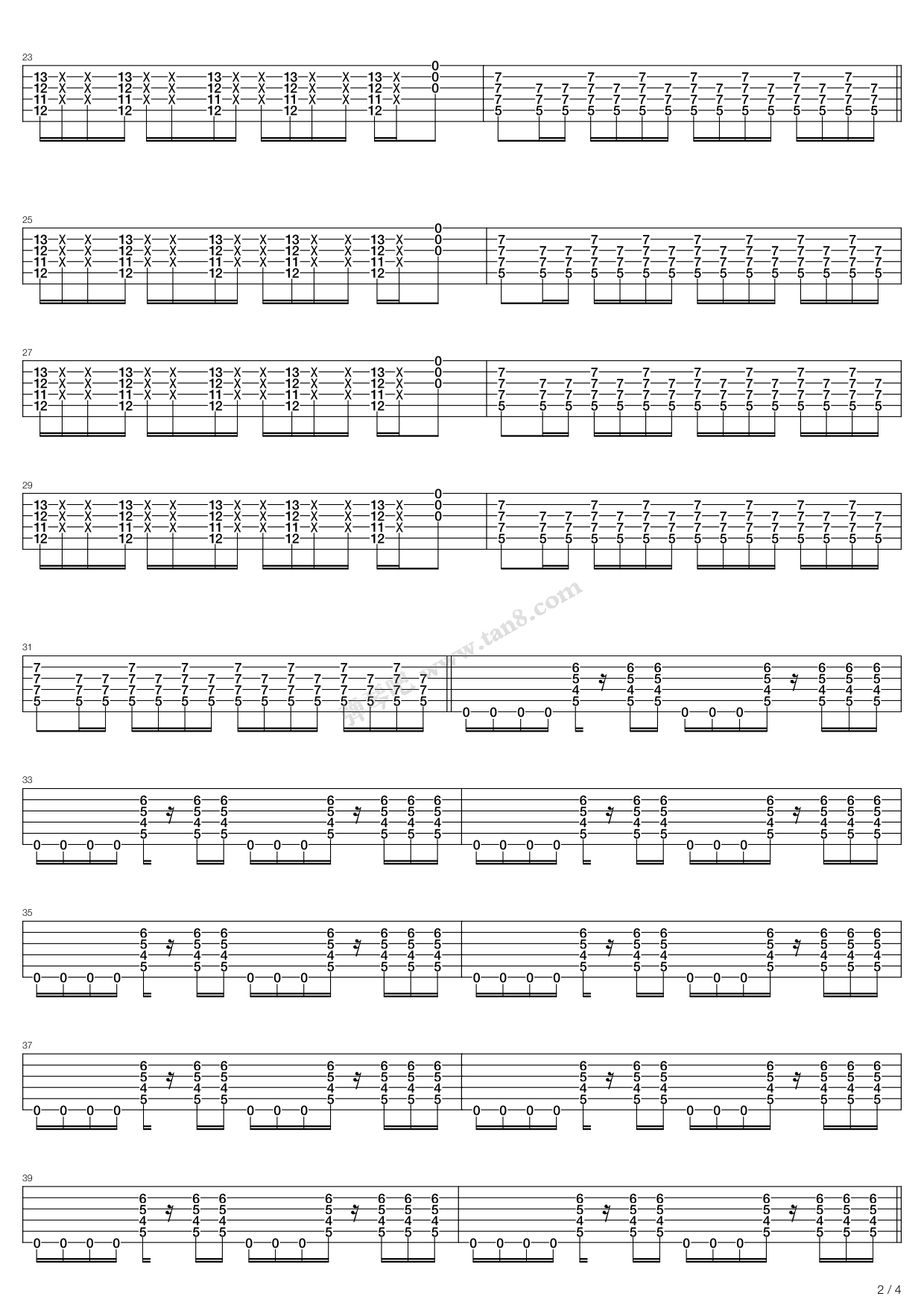 《Me And My Friends》吉他谱-C大调音乐网