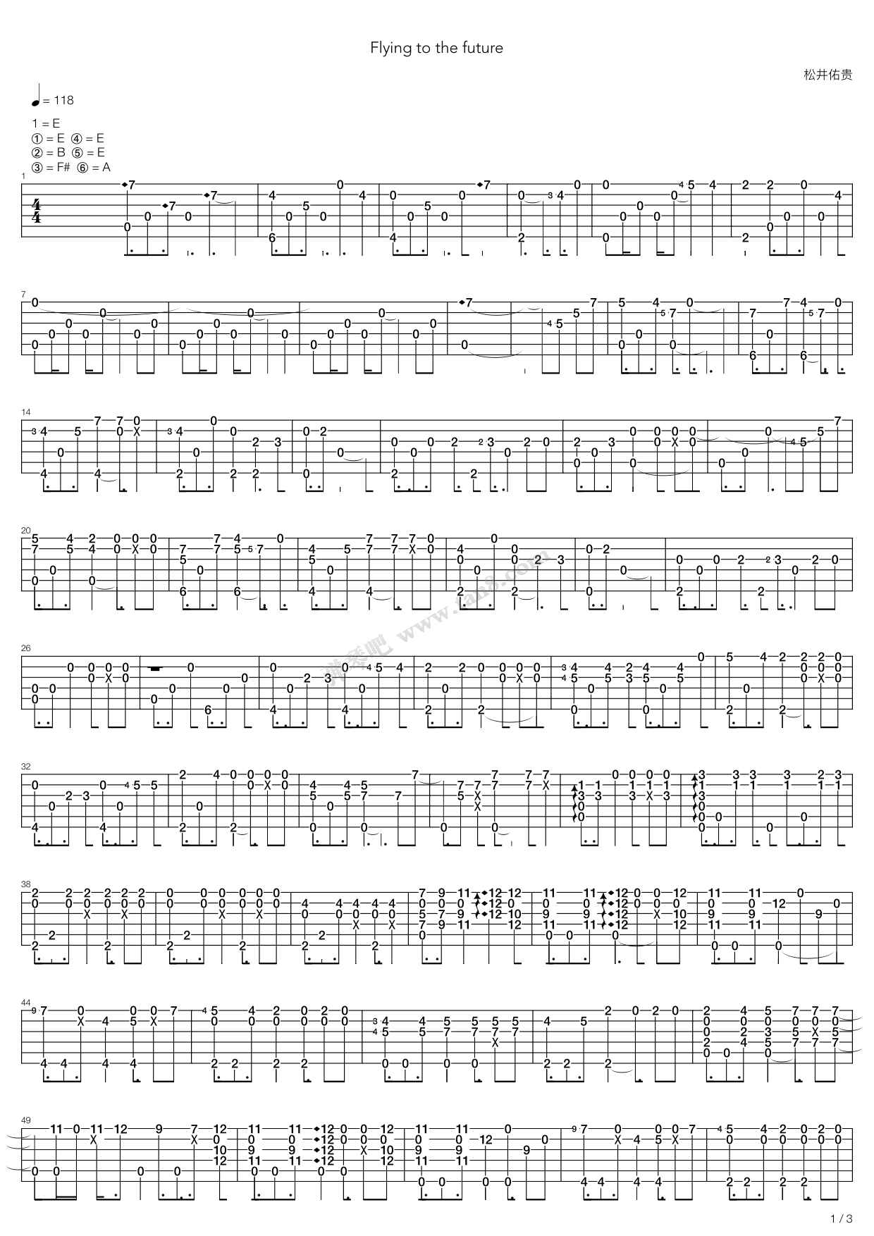 《Flying To The Future（Flying To The Future同名专辑）》吉他谱-C大调音乐网