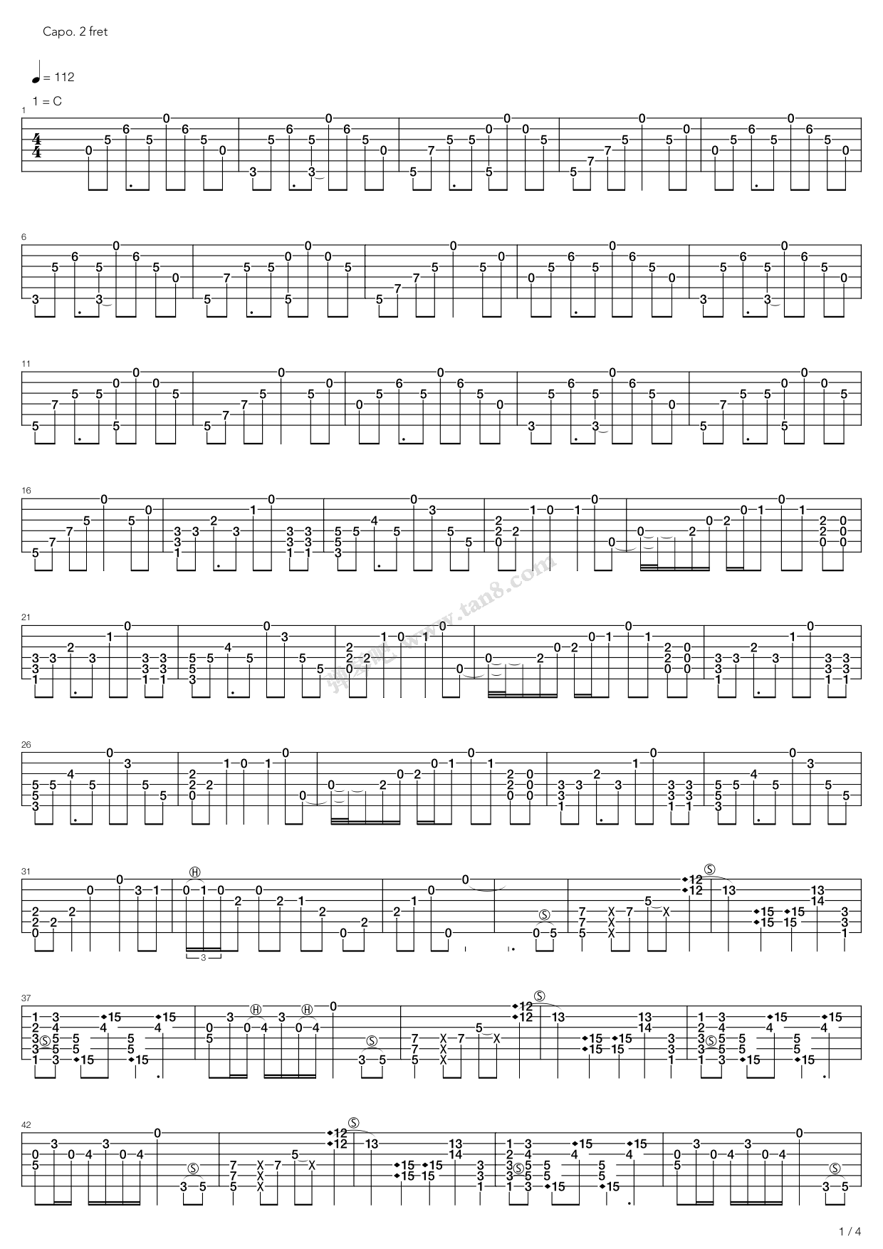 《Patanga》吉他谱-C大调音乐网