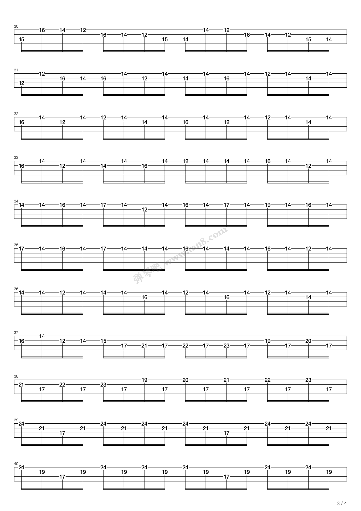 《Suite No 1 In G Major - Prelude》吉他谱-C大调音乐网