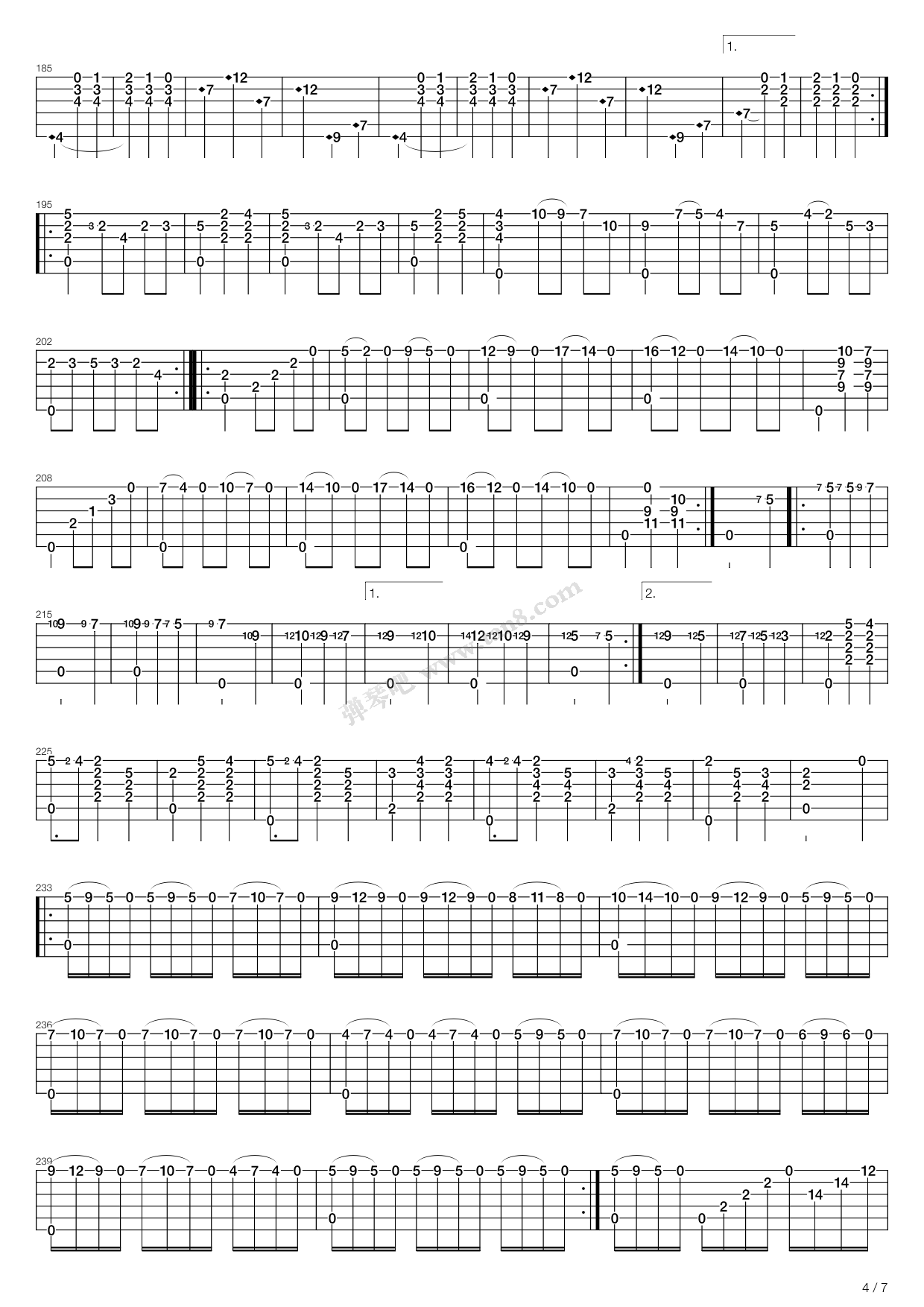 《大霍塔舞曲》吉他谱-C大调音乐网