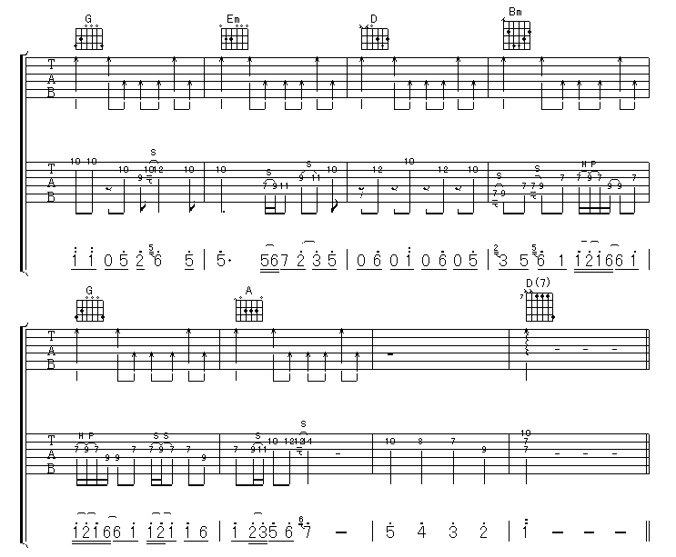 《夏虫》吉他谱-C大调音乐网