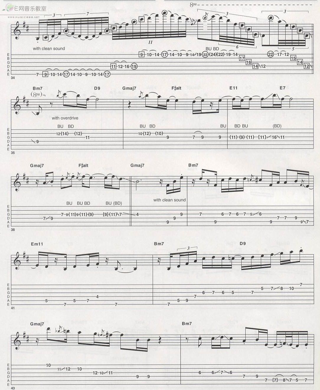 《Wonderful Slippery Thing-Guthrie Govan(吉他谱)》吉他谱-C大调音乐网