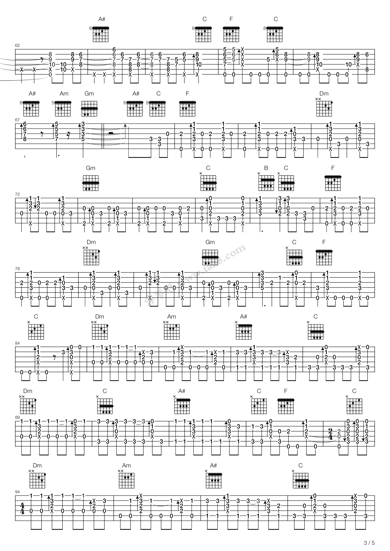 《爱》吉他谱-C大调音乐网