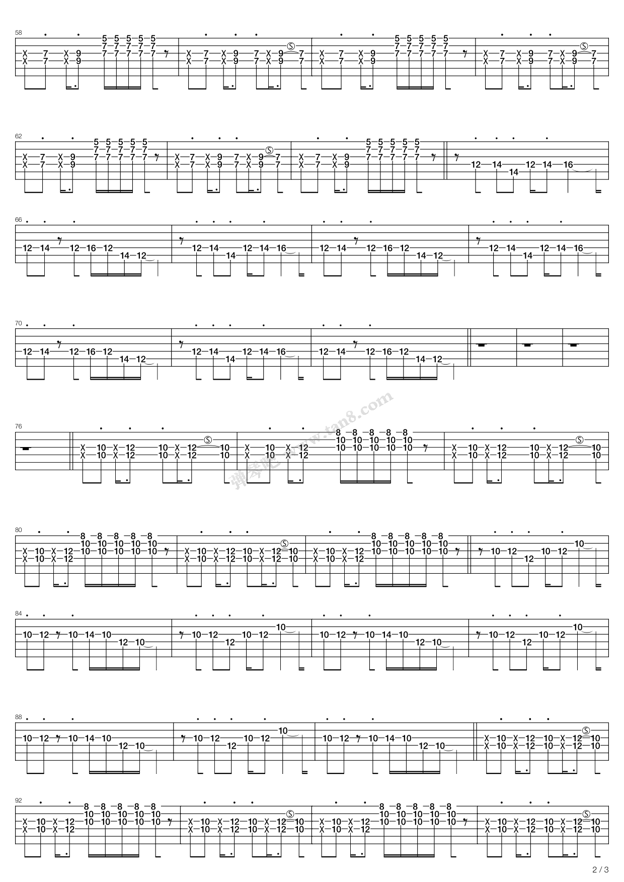 《The Ghost Song》吉他谱-C大调音乐网