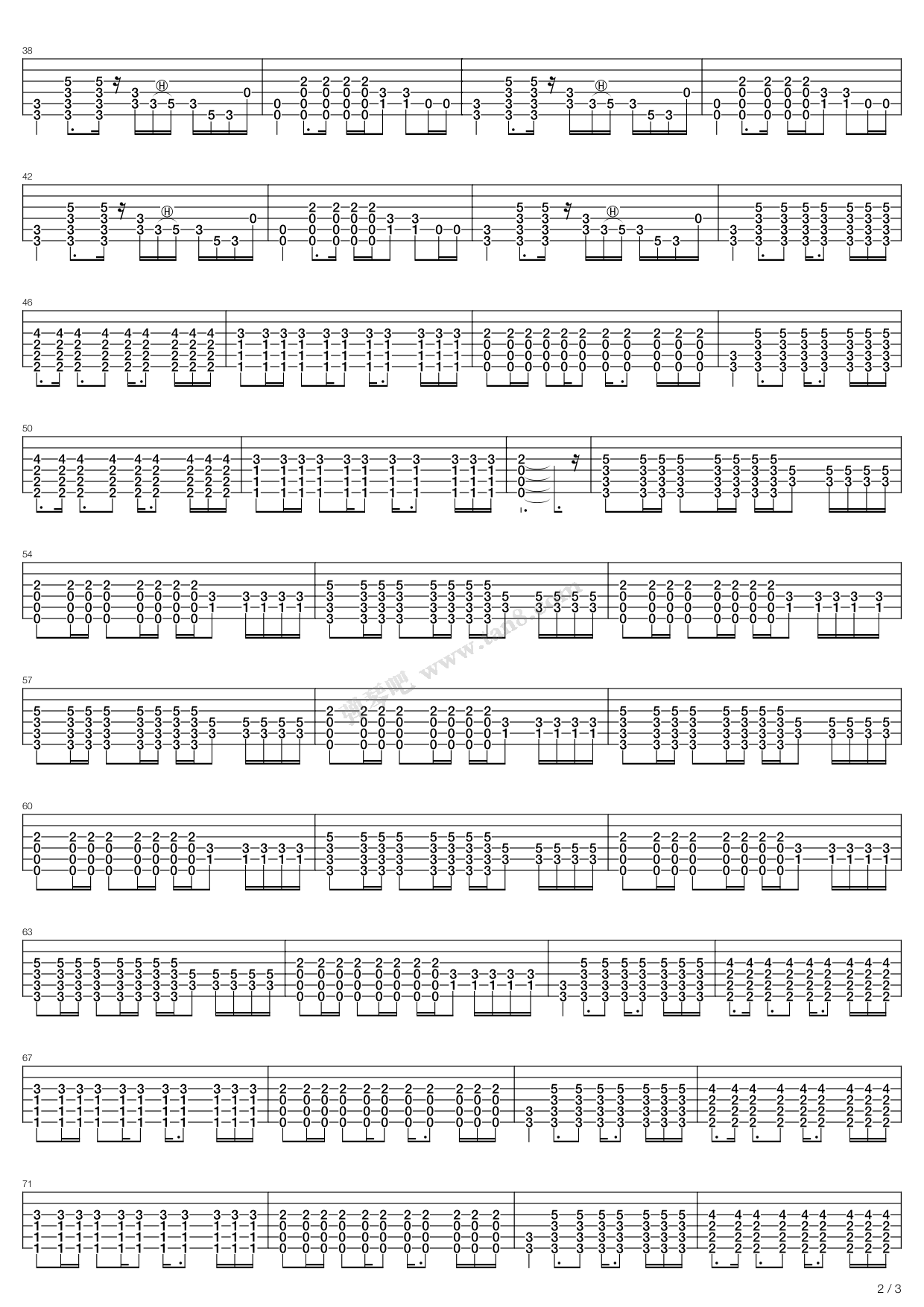 《My Own Prison》吉他谱-C大调音乐网