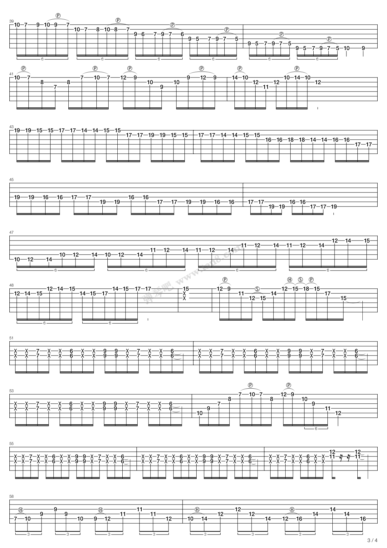 《Hellman(Hidenori)的30天技术提高练习曲》吉他谱-C大调音乐网