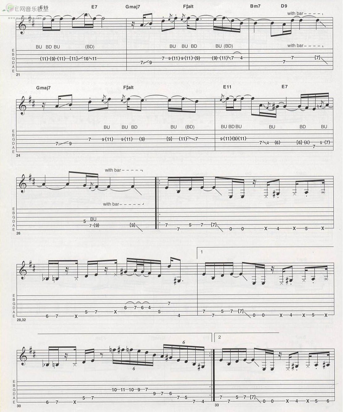 《Wonderful Slippery Thing-Guthrie Govan(吉他谱)》吉他谱-C大调音乐网